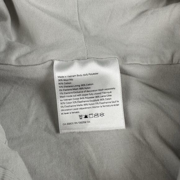 Lululemon Scuba Oversized Sherpa 1/2 Zip Hoodie M/L Vapor Gray Wool Blend - Picture 8 of 16